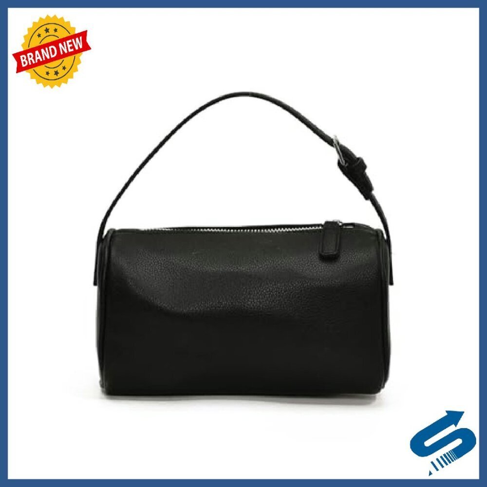 Small Shoulder Bag - Lychee Leather - Adjustable Strap - Zip Closure - Picture 2 of 7